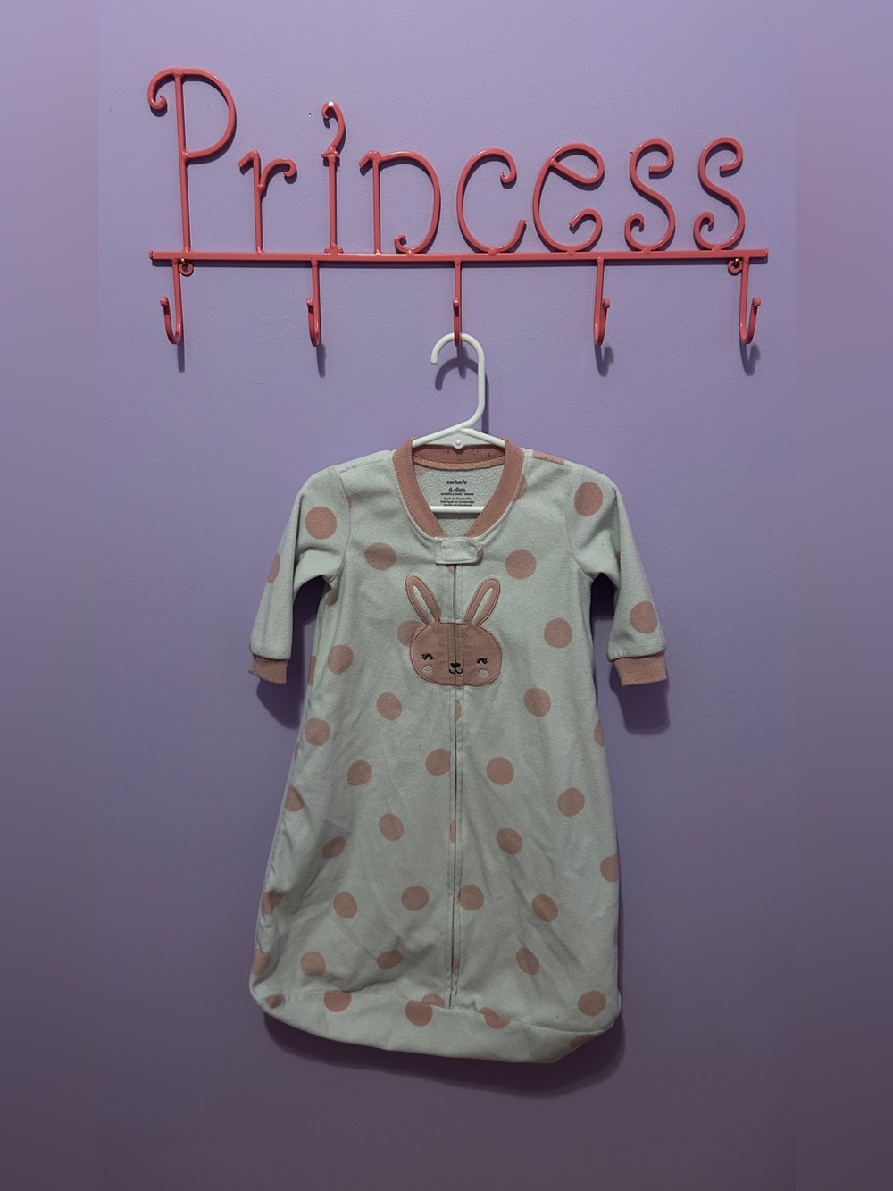 Carters fleece sleep sack 6-9 months